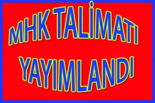 MHK TALİMATI YAYINLANDI(2024)