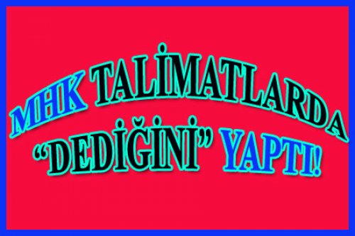 2016 OCAK TALİMATI AÇIKLANDI