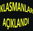 ..KLASMANLAR AÇIKLANDI
