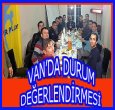 VAN SEZONU DEĞERLENDİRDİ